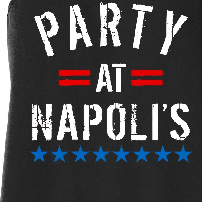 Party at Napoli's Women's Racerback Tank