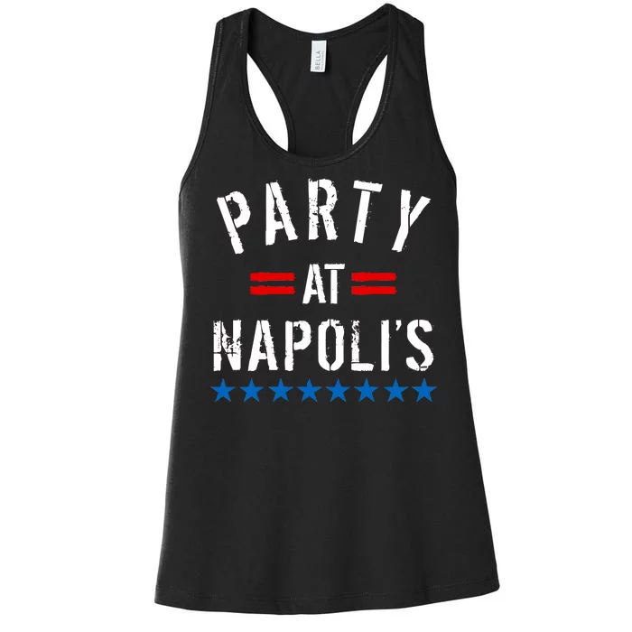 Party at Napoli's Women's Racerback Tank