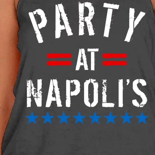 Party at Napoli's Women's Knotted Racerback Tank