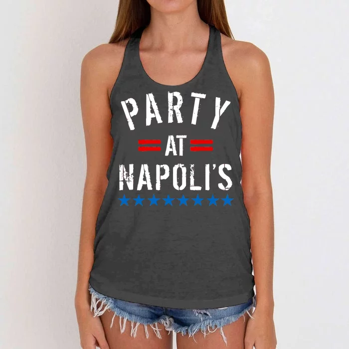 Party at Napoli's Women's Knotted Racerback Tank