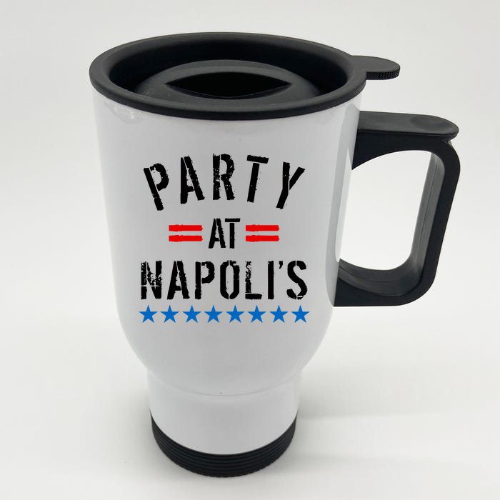 Party at Napoli's Front & Back Stainless Steel Travel Mug