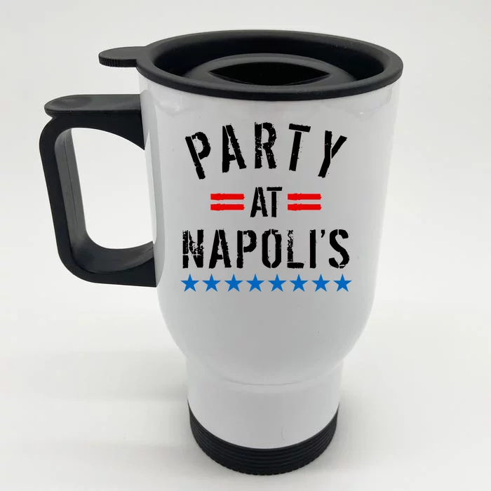 Party at Napoli's Front & Back Stainless Steel Travel Mug