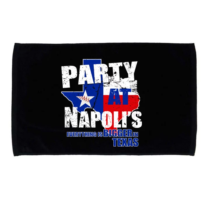 Party at Napoli's Everything Is Bigger In Texas Microfiber Hand Towel