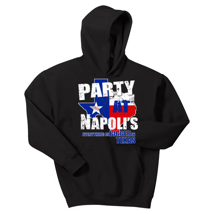 Party at Napoli's Everything Is Bigger In Texas Kids Hoodie