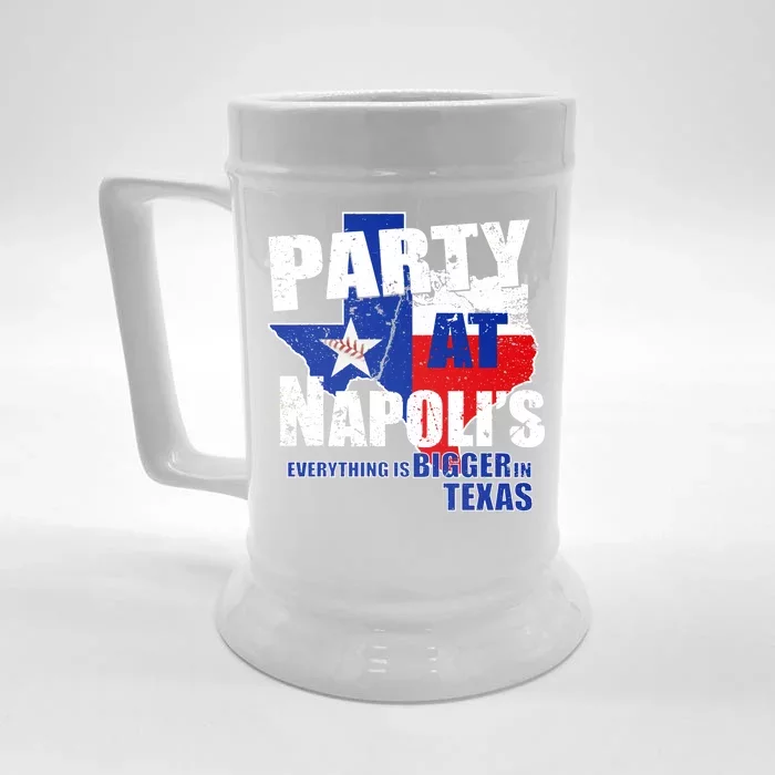 Party at Napoli's Everything Is Bigger In Texas Front & Back Beer Stein