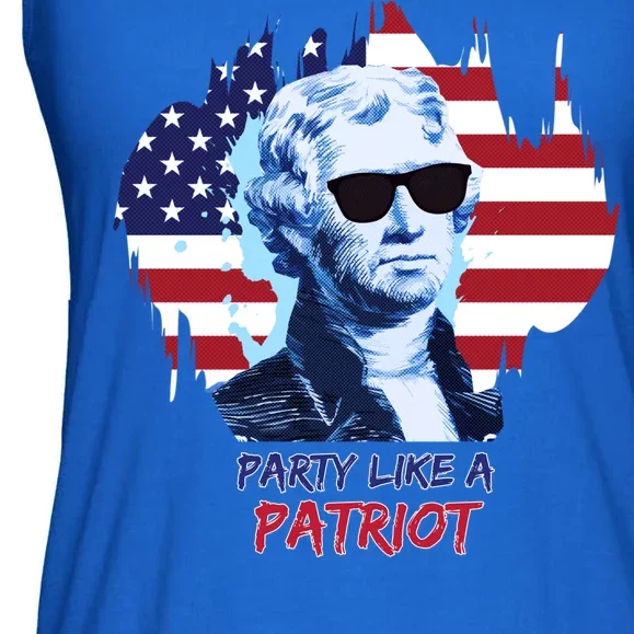 Party Like A Patriot Ladies Essential Flowy Tank