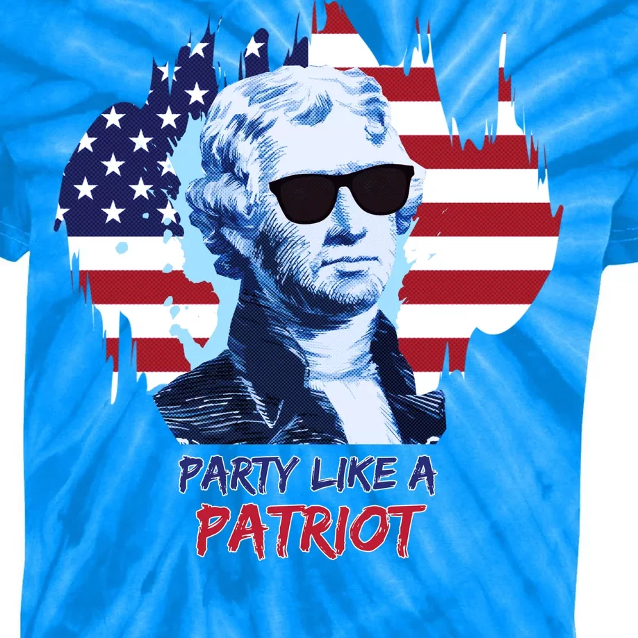 Party Like A Patriot Kids Tie-Dye T-Shirt