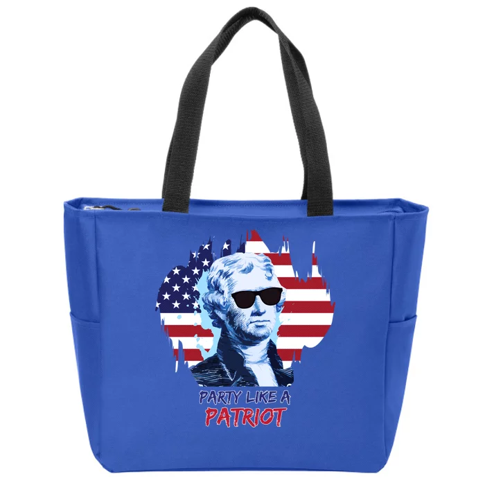 Party Like A Patriot Zip Tote Bag