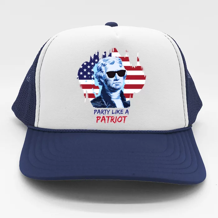 Party Like A Patriot Trucker Hat