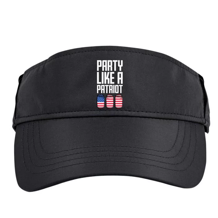 Party Like A Patriot USA Adult Drive Performance Visor