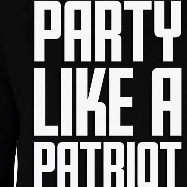 Party Like A Patriot USA Womens Funnel Neck Pullover Hood