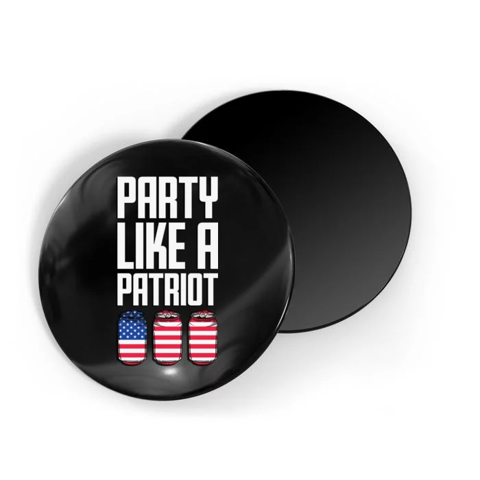 Party Like A Patriot USA Magnet