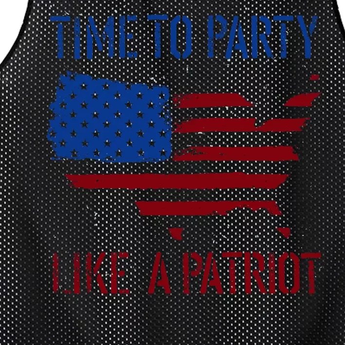 Party Like A Patriot USA Pride Mesh Reversible Basketball Jersey Tank