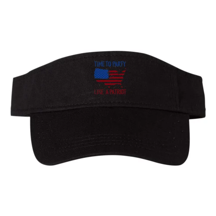 Party Like A Patriot USA Pride Valucap Bio-Washed Visor