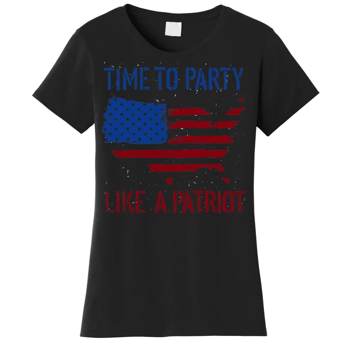 Party Like A Patriot USA Pride Women's T-Shirt