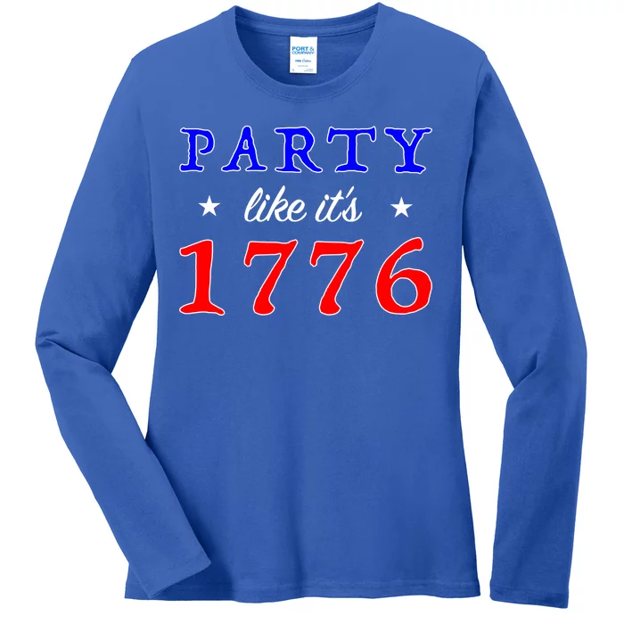 Party Like It's 1776 Ladies Long Sleeve Shirt