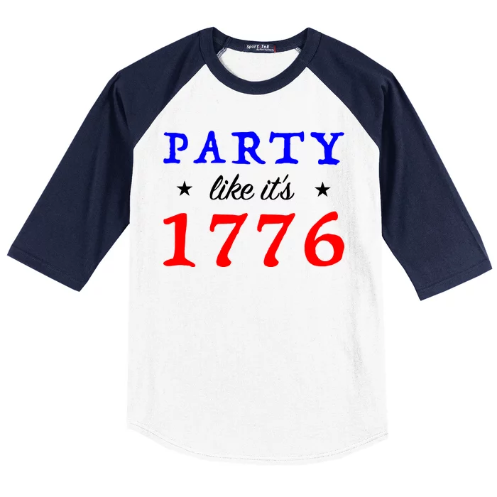 Party Like It's 1776 Baseball Sleeve Shirt