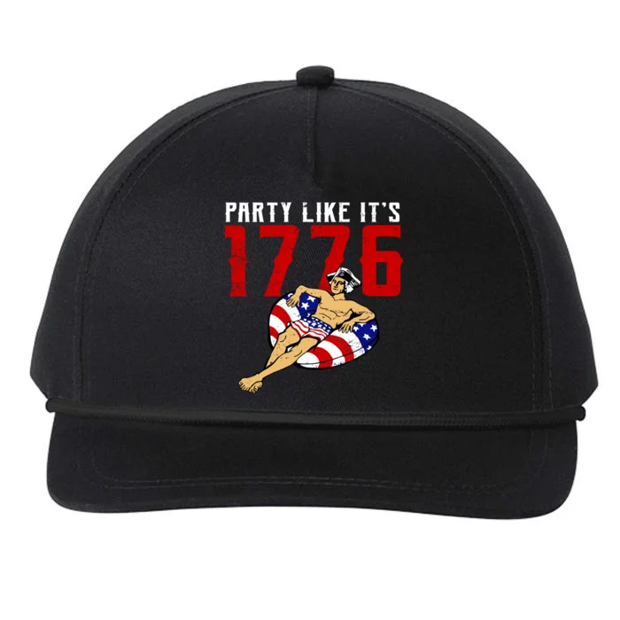 Party Like It's 1776 Patriotic George Washington Snapback Five-Panel Rope Hat