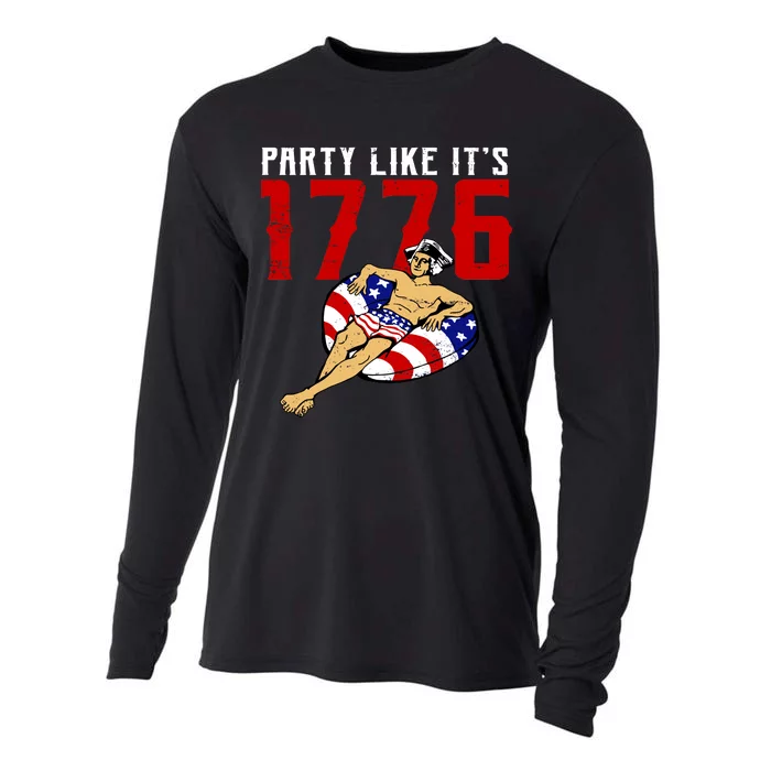 Party Like It's 1776 Patriotic George Washington Cooling Performance Long Sleeve Crew