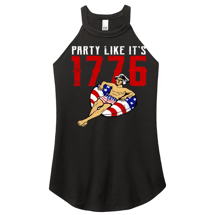 Party Like It's 1776 Patriotic George Washington Women’s Perfect Tri Rocker Tank