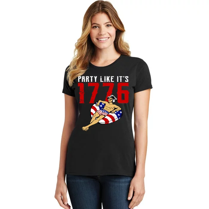 Party Like It's 1776 Patriotic George Washington Women's T-Shirt