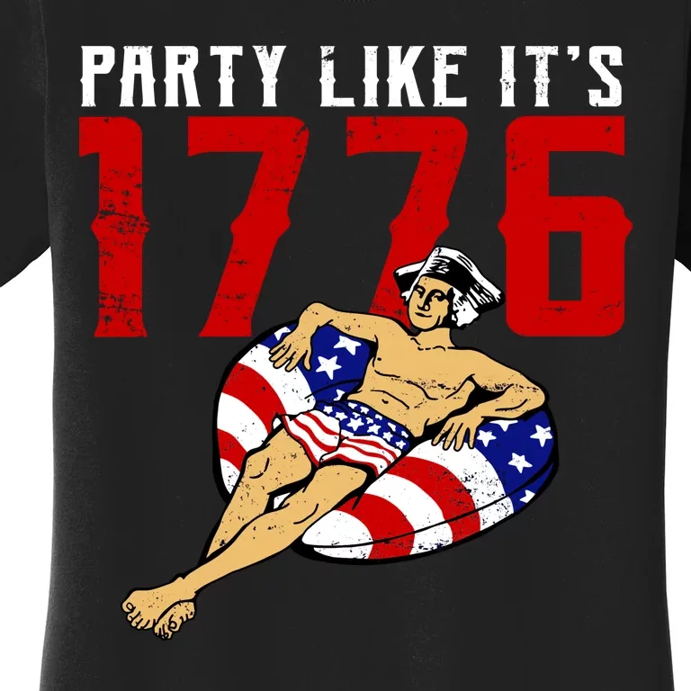 Party Like It's 1776 Patriotic George Washington Women's T-Shirt