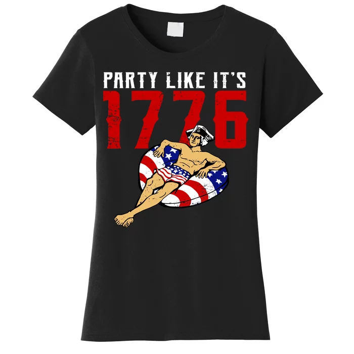 Party Like It's 1776 Patriotic George Washington Women's T-Shirt