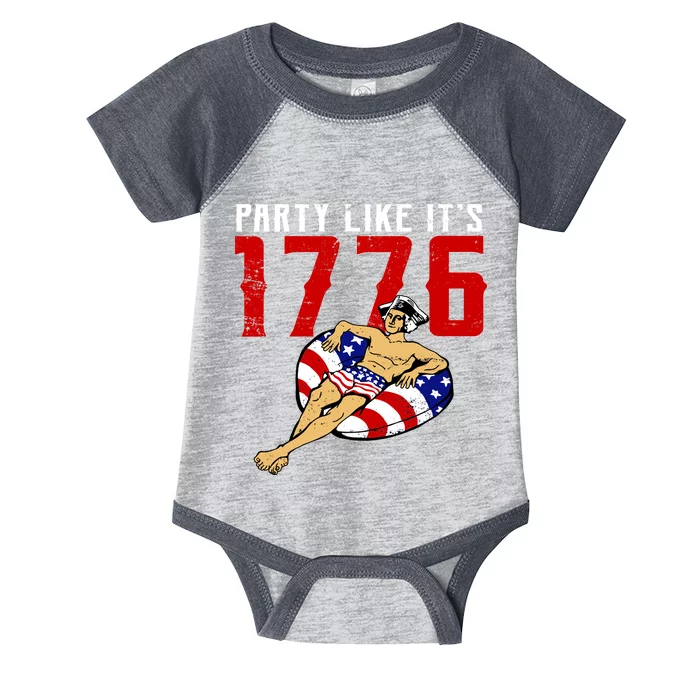 Party Like It's 1776 Patriotic George Washington Infant Baby Jersey Bodysuit