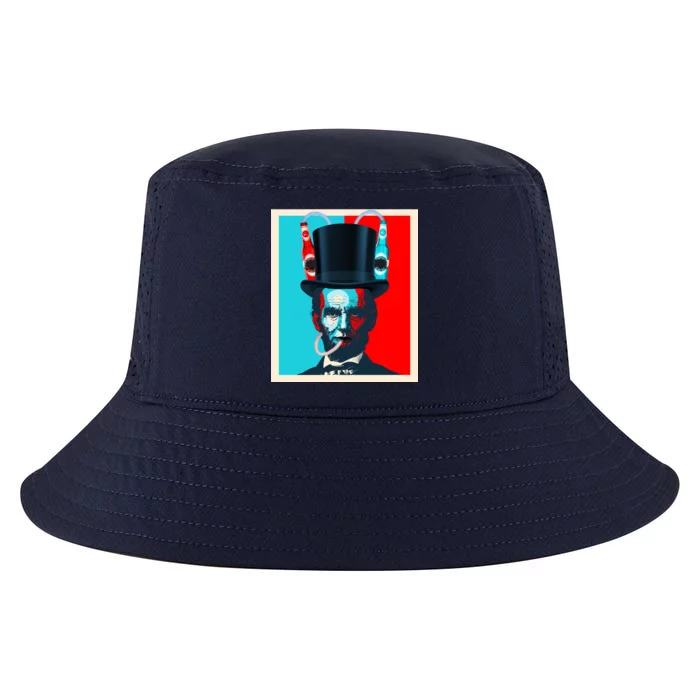 Party With Abe - Abraham Lincoln Drinking Beer Cool Comfort Performance Bucket Hat