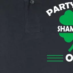 Party Your Shamrock Off Funny Irish Softstyle Adult Sport Polo