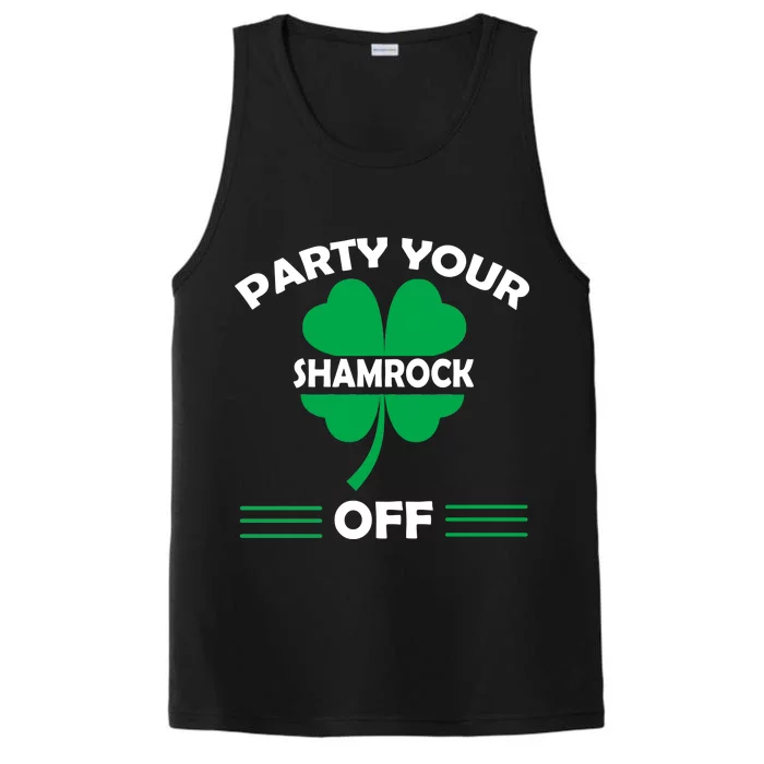 Party Your Shamrock Off Funny Irish Performance Tank