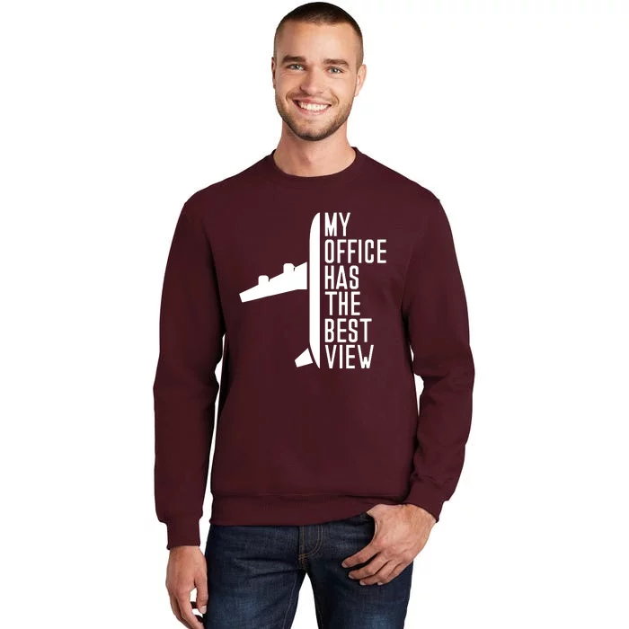 Pilot Airplane Spells Tall Sweatshirt