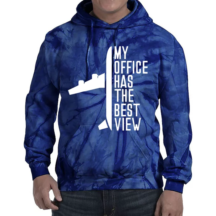 Pilot Airplane Spells Tie Dye Hoodie