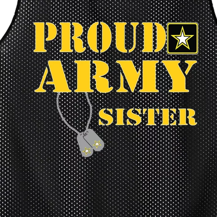 Proud Army Sister Shirts Military Pride Mesh Reversible Basketball Jersey Tank