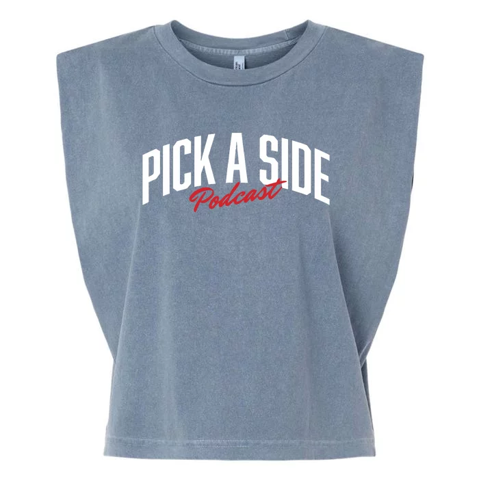 Pick A Side Podcast Garment-Dyed Women's Muscle Tee