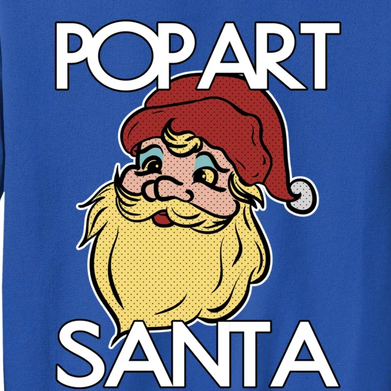 Pop Art Santa Claus Christmas Holiday Retro Advertising Gift Tall Sweatshirt