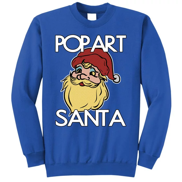 Pop Art Santa Claus Christmas Holiday Retro Advertising Gift Tall Sweatshirt