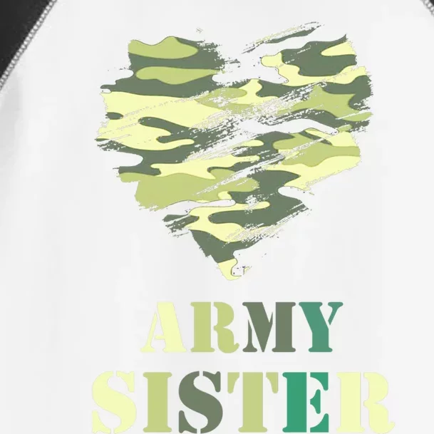 Proud Army Sister Funny Giftgreat Gift Camouflage Funny Gift Army Sister Tee Gif Toddler Fine Jersey T-Shirt