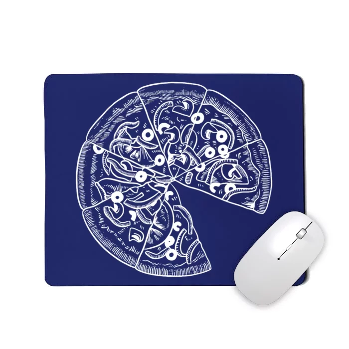 Pizza And Slice  Dad And Baby Matching Mousepad