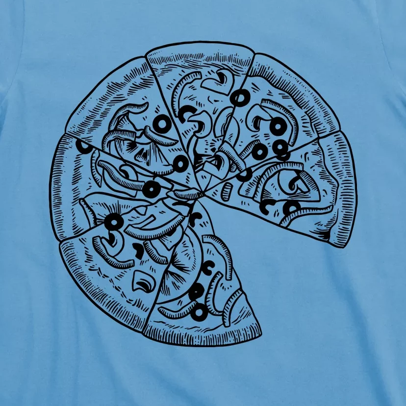 Pizza And Slice  Dad And Baby Matching T-Shirt