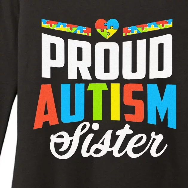 Proud Autism Sister Awareness Support Womens CVC Long Sleeve Shirt