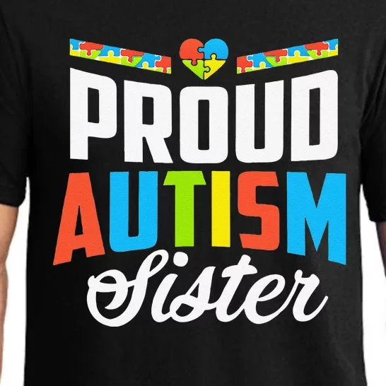 Proud Autism Sister Awareness Support Pajama Set