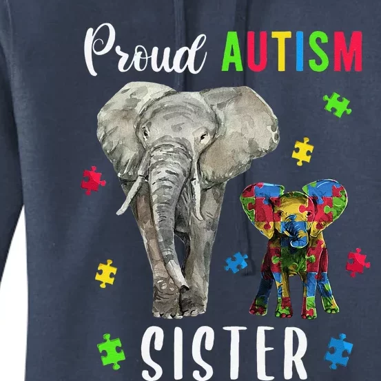 Proud Autism Sisters, Family Pride Autism Awareness Women's Pullover Hoodie