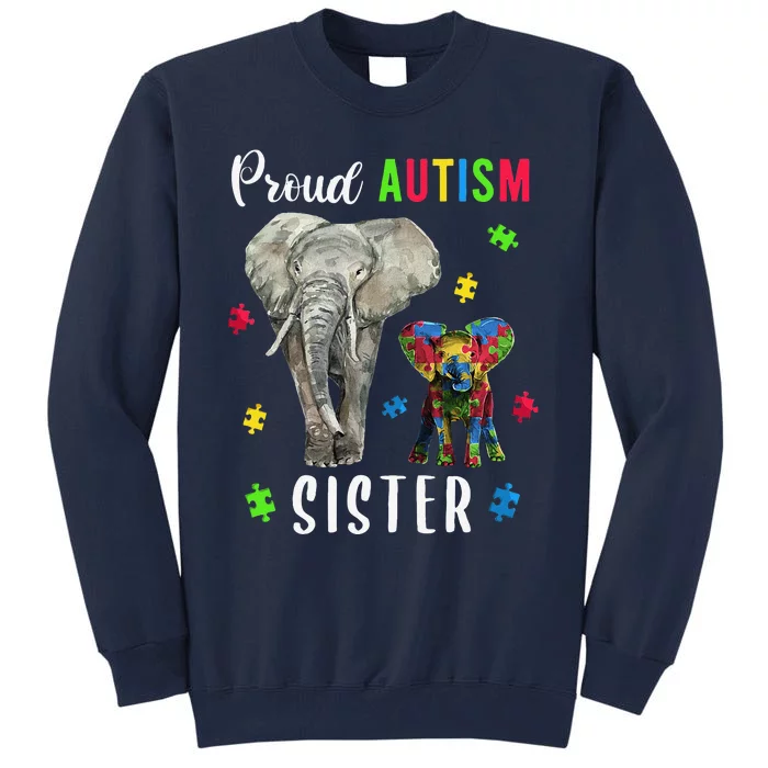 Proud Autism Sisters, Family Pride Autism Awareness Tall Sweatshirt