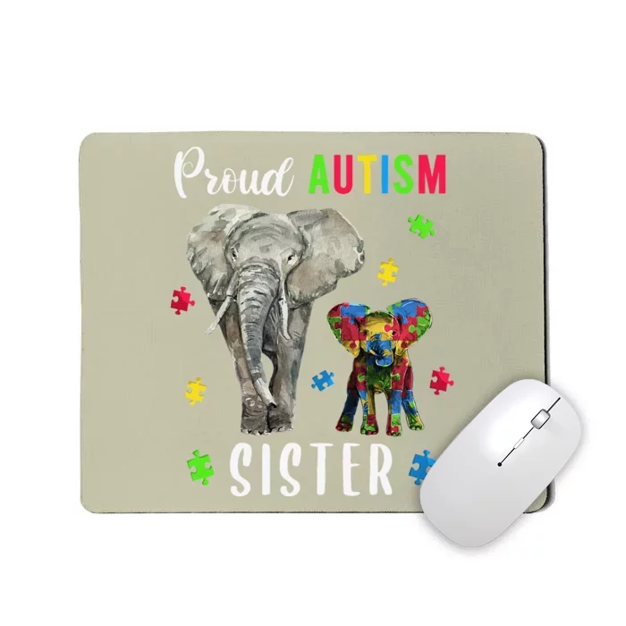 Proud Autism Sisters, Family Pride Autism Awareness Mousepad