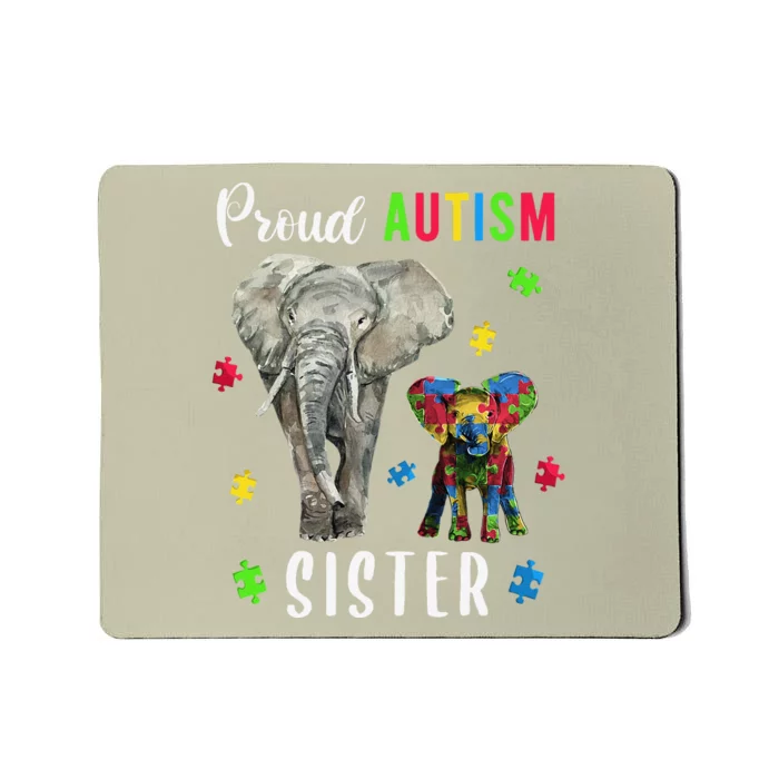 Proud Autism Sisters, Family Pride Autism Awareness Mousepad