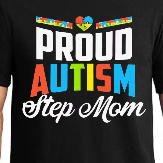 Proud Autism Step Mom Awareness Support Pajama Set