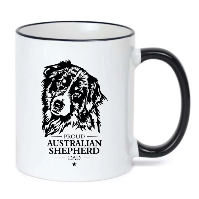 Proud Australian Shepherd Dad Dog Dad Aussie Dog Cute Gift Black Color Changing Mug