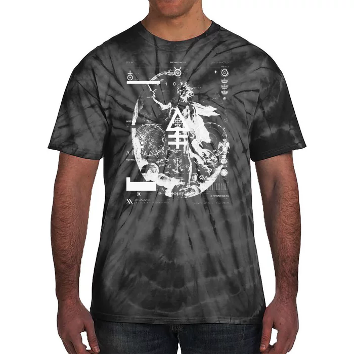 PROMETHEUS Apollo Sun God Sol Invictus Alchemy Occult Tie-Dye T-Shirt