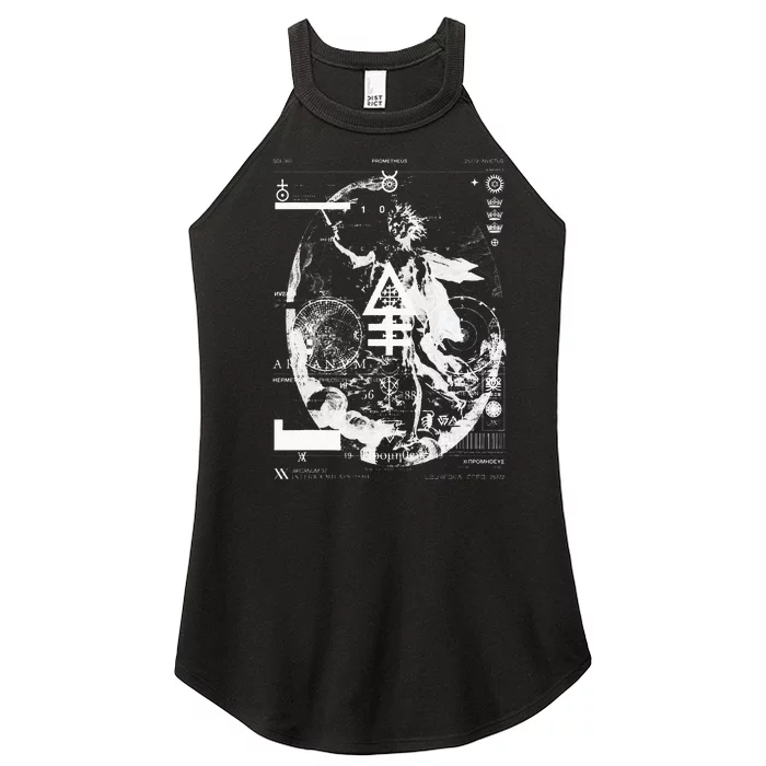 PROMETHEUS Apollo Sun God Sol Invictus Alchemy Occult Women’s Perfect Tri Rocker Tank